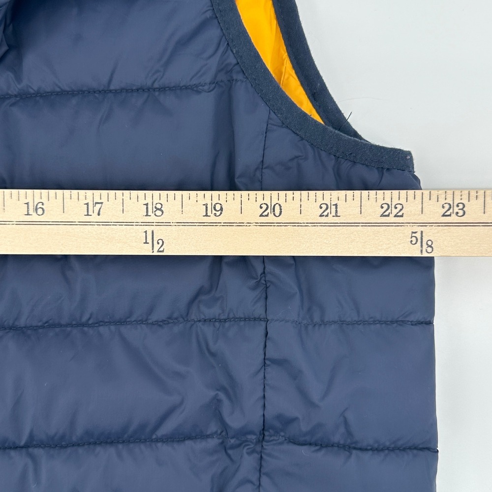 Fat Moose Quilted Womens L Vest Navy Blue Yellow Puffer Sleeveless‎ Outerwear - Picture 9 of 12